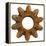 Rusty Wide Tooth Gear-Retroplanet-Framed Premier Image Canvas