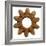 Rusty Wide Tooth Gear-Retroplanet-Framed Giclee Print