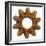 Rusty Wide Tooth Gear-Retroplanet-Framed Giclee Print