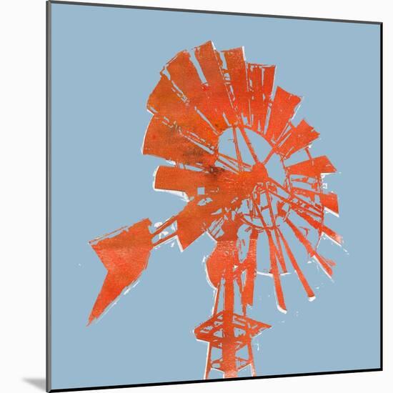 Rusty Windmill I-Jacob Green-Mounted Art Print