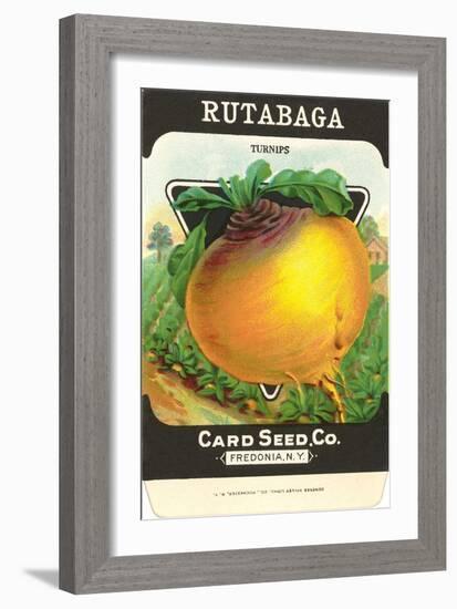 Rutabaga Seed Packet-null-Framed Art Print