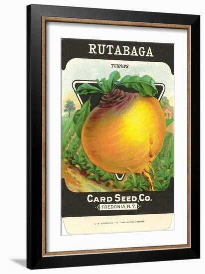 Rutabaga Seed Packet-null-Framed Art Print