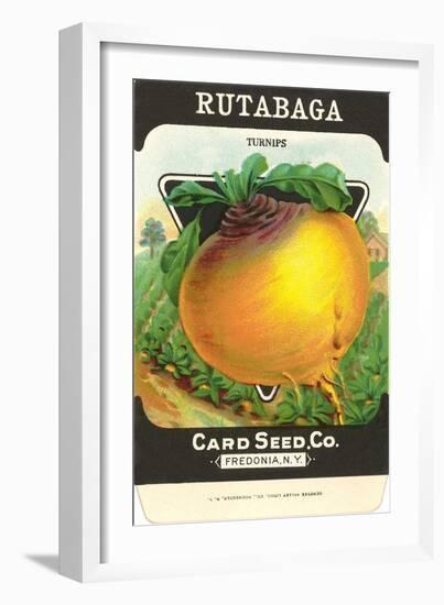 Rutabaga Seed Packet-null-Framed Art Print