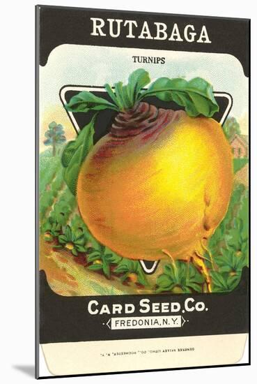 Rutabaga Seed Packet-null-Mounted Art Print