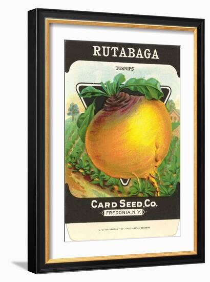 Rutabaga Seed Packet-null-Framed Art Print