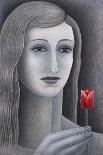 Girl with Tulip-Ruth Addinall-Giclee Print