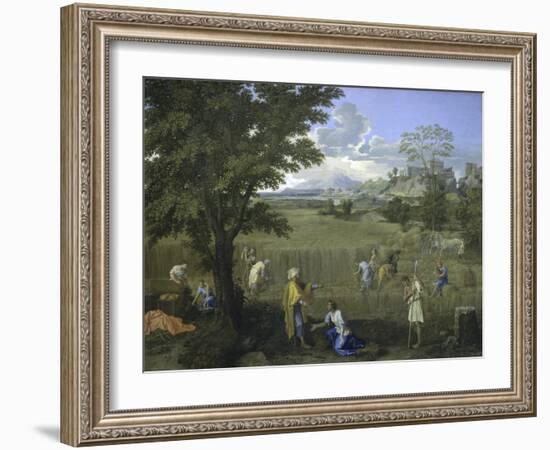 Ruth and Boaz, c.1660-Nicolas Poussin-Framed Giclee Print