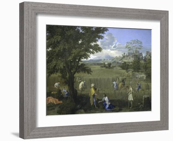 Ruth and Boaz, c.1660-Nicolas Poussin-Framed Giclee Print