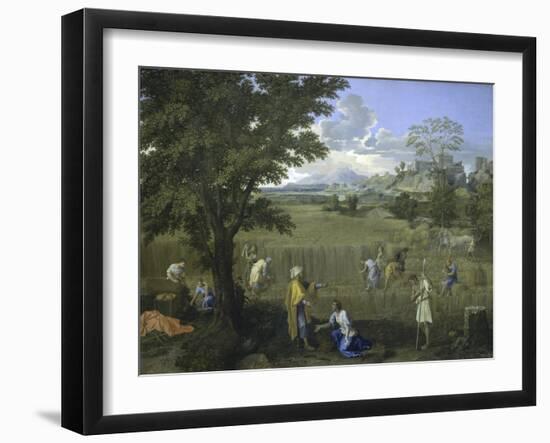 Ruth and Boaz, c.1660-Nicolas Poussin-Framed Giclee Print