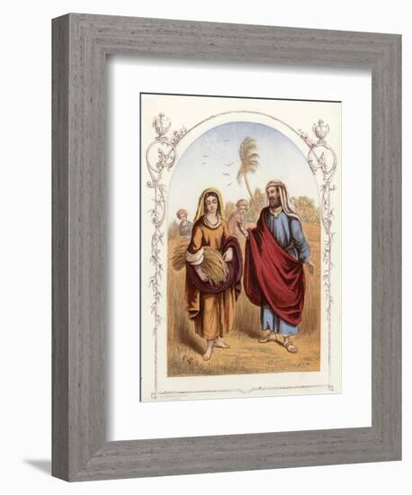 Ruth and Boaz-English School-Framed Giclee Print