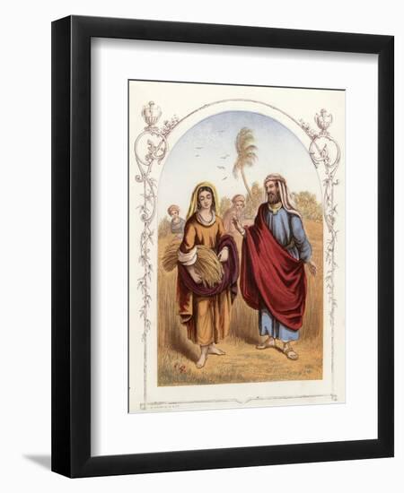 Ruth and Boaz-English School-Framed Giclee Print