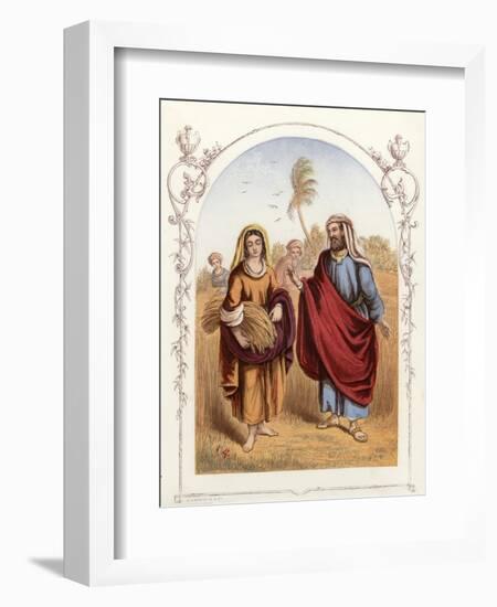 Ruth and Boaz-English School-Framed Giclee Print