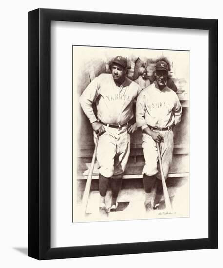 Ruth and Gehrig-Allen Friedlander-Framed Premium Giclee Print