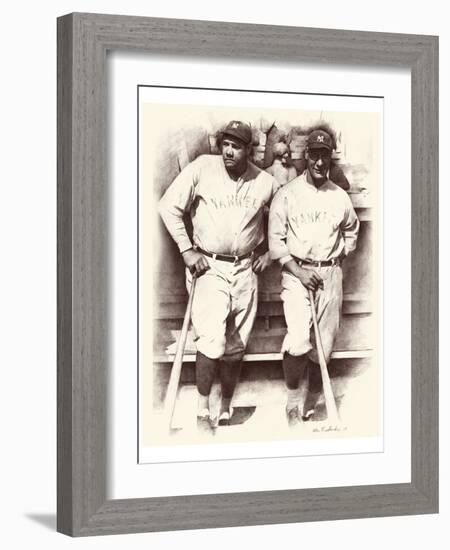 Ruth and Gehrig-Allen Friedlander-Framed Art Print