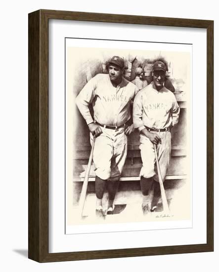 Ruth and Gehrig-Allen Friedlander-Framed Art Print