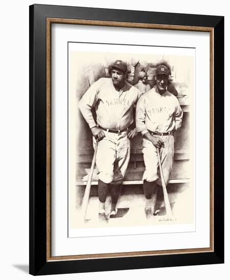 Ruth and Gehrig-Allen Friedlander-Framed Art Print