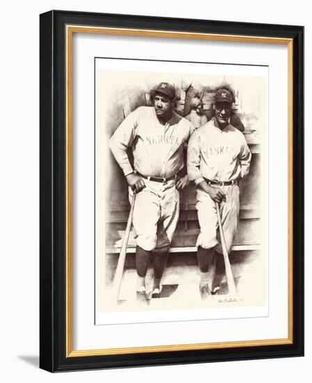 Ruth and Gehrig-Allen Friedlander-Framed Art Print