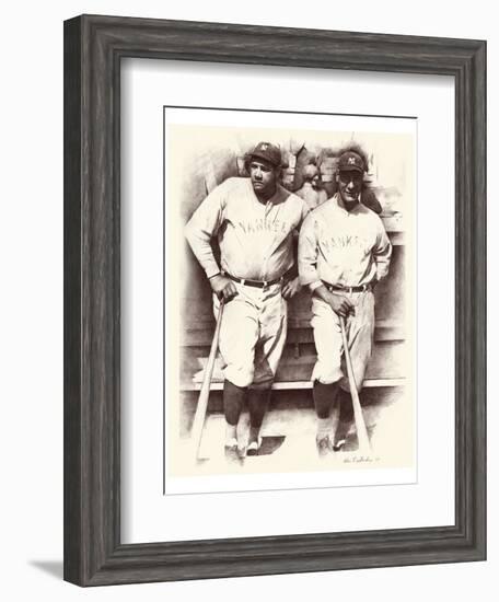 Ruth and Gehrig-Allen Friedlander-Framed Art Print