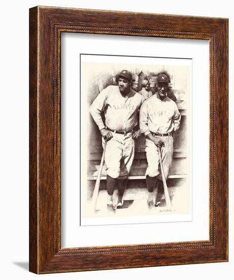 Ruth and Gehrig-Allen Friedlander-Framed Art Print