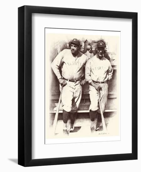 Ruth and Gehrig-Allen Friedlander-Framed Art Print