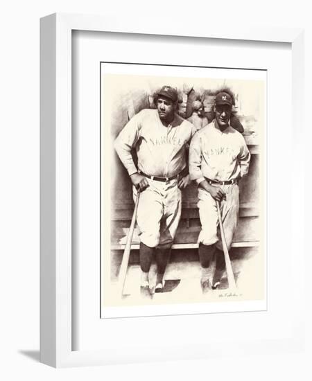 Ruth and Gehrig-Allen Friedlander-Framed Art Print