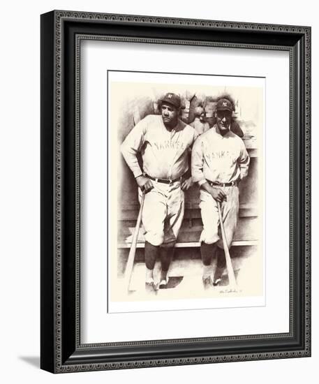 Ruth and Gehrig-Allen Friedlander-Framed Art Print