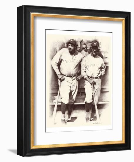 Ruth and Gehrig-Allen Friedlander-Framed Art Print