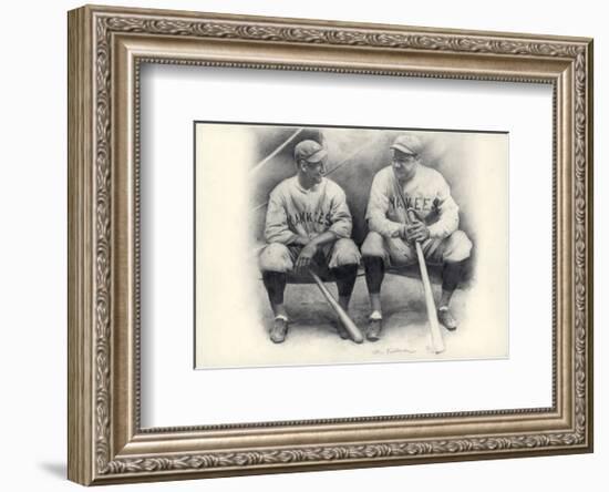 Ruth and Gehrig-Allen Friedlander-Framed Art Print