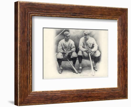 Ruth and Gehrig-Allen Friedlander-Framed Art Print