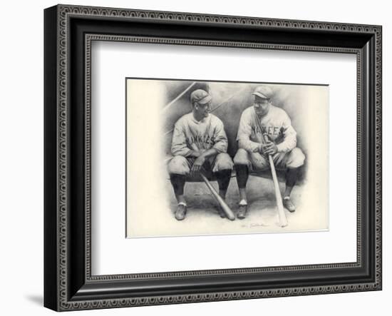 Ruth and Gehrig-Allen Friedlander-Framed Art Print