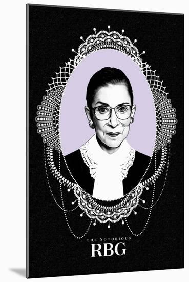 Ruth Bader Ginsburg - The Notorious RBG-null-Mounted Art Print