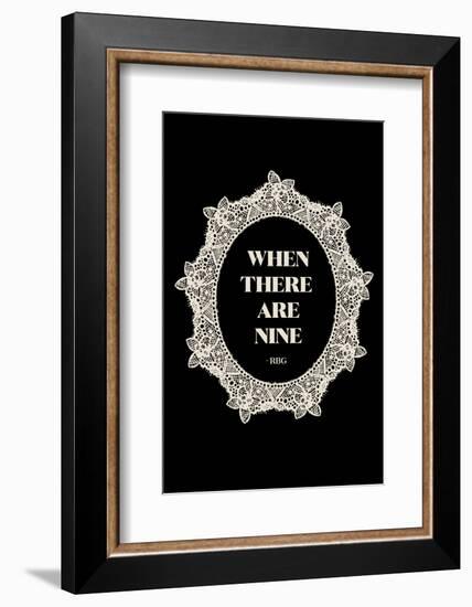 Ruth Bader Ginsburg - When There Are Nine-null-Framed Photographic Print