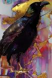 Raven with Pink and Gold-Ruth Day-Giclee Print