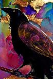 Raven with Pink and Gold-Ruth Day-Giclee Print