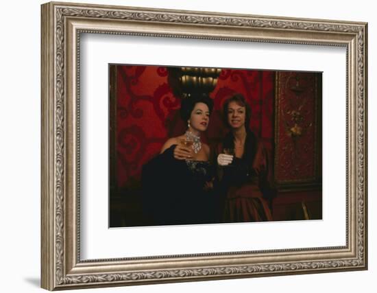 Ruth Ford in the Louis Sherry Bar, Metropolitan Opera Opening, New York, NY, 1959-Yale Joel-Framed Photographic Print