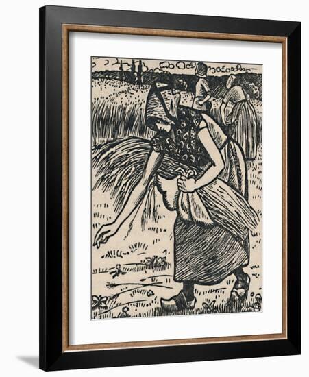 'Ruth Gleaning', 1919-Lucien Pissarro-Framed Giclee Print