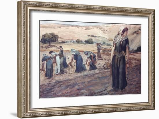 Ruth Gleaning-James Tissot-Framed Giclee Print