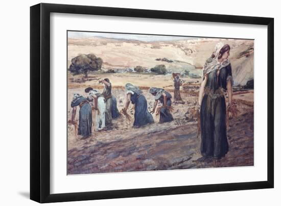 Ruth Gleaning-James Tissot-Framed Giclee Print