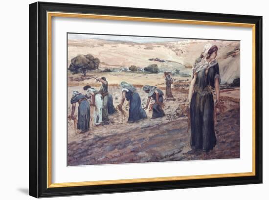 Ruth Gleaning-James Tissot-Framed Giclee Print