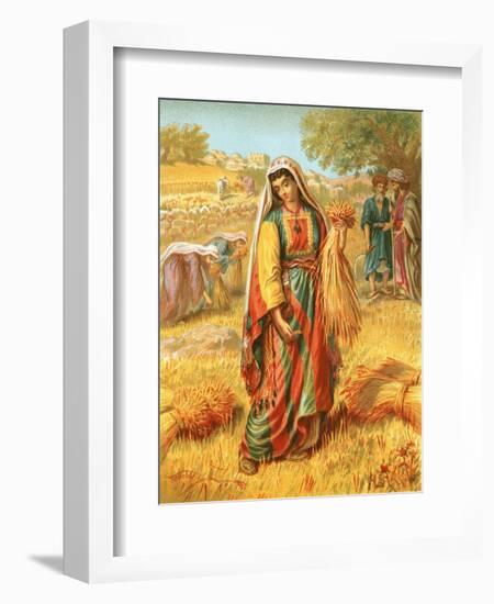 Ruth in the Corn-Field-English-Framed Premium Giclee Print