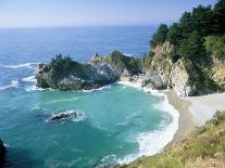 Spectacular Coastline with Waterfall, Julia Pfeiffer Burns State Park, Big Sur, USA-Ruth Tomlinson-Photographic Print