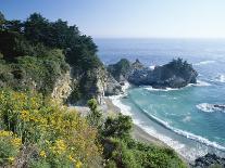 Spectacular Coastline with Waterfall, Julia Pfeiffer Burns State Park, Big Sur, USA-Ruth Tomlinson-Photographic Print