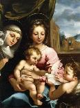 The Madonna and Child with the Infant Saint John the Baptist and Saint Catherine of Siena, C.1597-1-Rutilio Manetti-Giclee Print