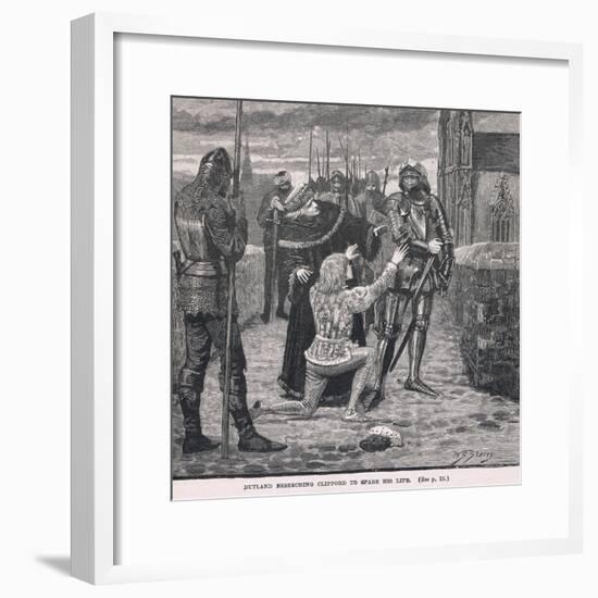 Rutland Beseeching Clifford to Spare His Life 1460-W.S. Stacey-Framed Giclee Print