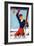 Rutland, Vermont - Flexible Flyer Pin-Up Skiing Girl Promotional Poster-Lantern Press-Framed Art Print