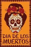 Frame with Mexican Skull Girl-rvvlada-Framed Art Print