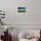 Rwanda Flag Design with Wood Patterning - Flags of the World Series-Philippe Hugonnard-Art Print displayed on a wall