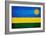 Rwanda Flag Design with Wood Patterning - Flags of the World Series-Philippe Hugonnard-Framed Art Print