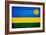 Rwanda Flag Design with Wood Patterning - Flags of the World Series-Philippe Hugonnard-Framed Art Print