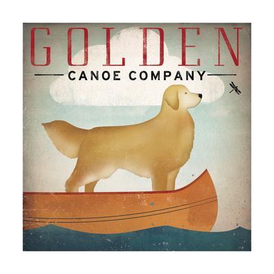 Ryan Fowler 22x28 DOG ART PRINT Black Dog Canoe Co